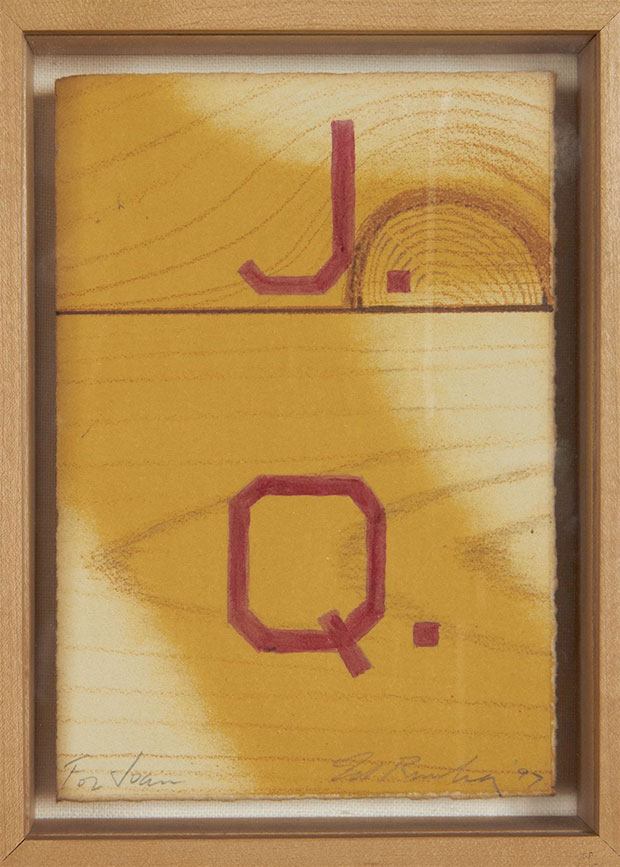 JQ (1997) by Ed Ruscha. From Rendering Homage: Portraits of a Patron 