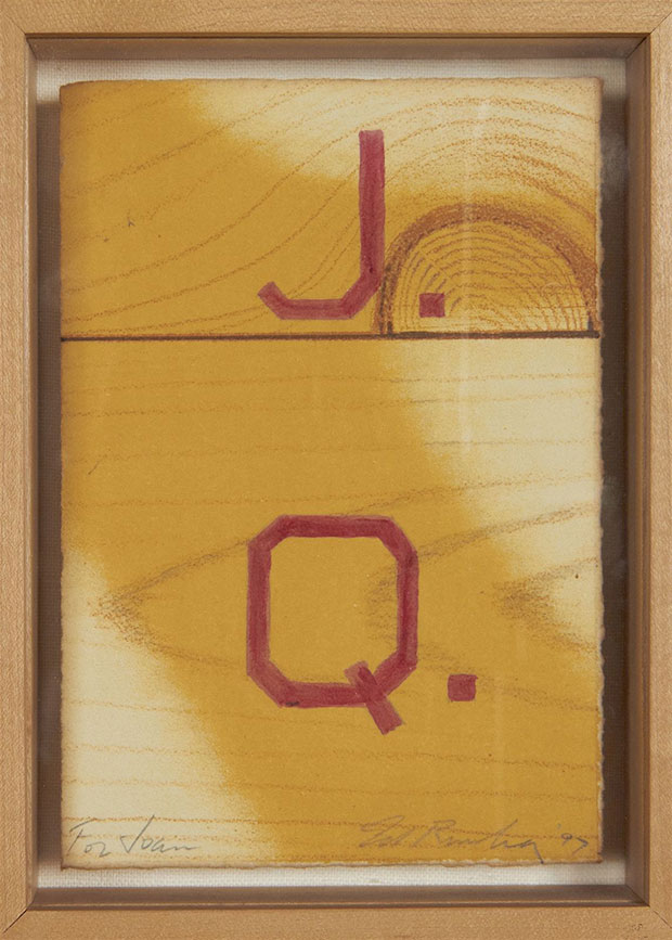 JQ (1997) by Ed Ruscha. From Rendering Homage: Portraits of a Patron