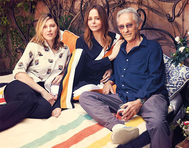 Ruscha (right) and McCartney (centre) with artist Petra Cortright. Photograph by Bjorn Iooss for Porter magazine. Image courtesy of Petra Cortright's Instagram