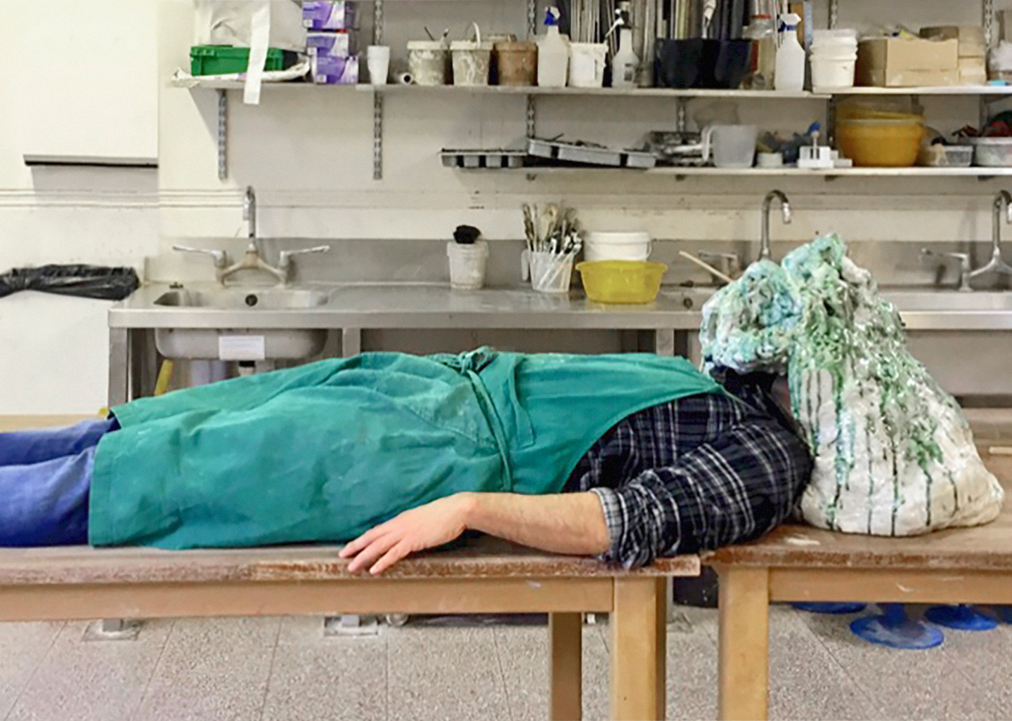 Salvatore Arancio in his studio