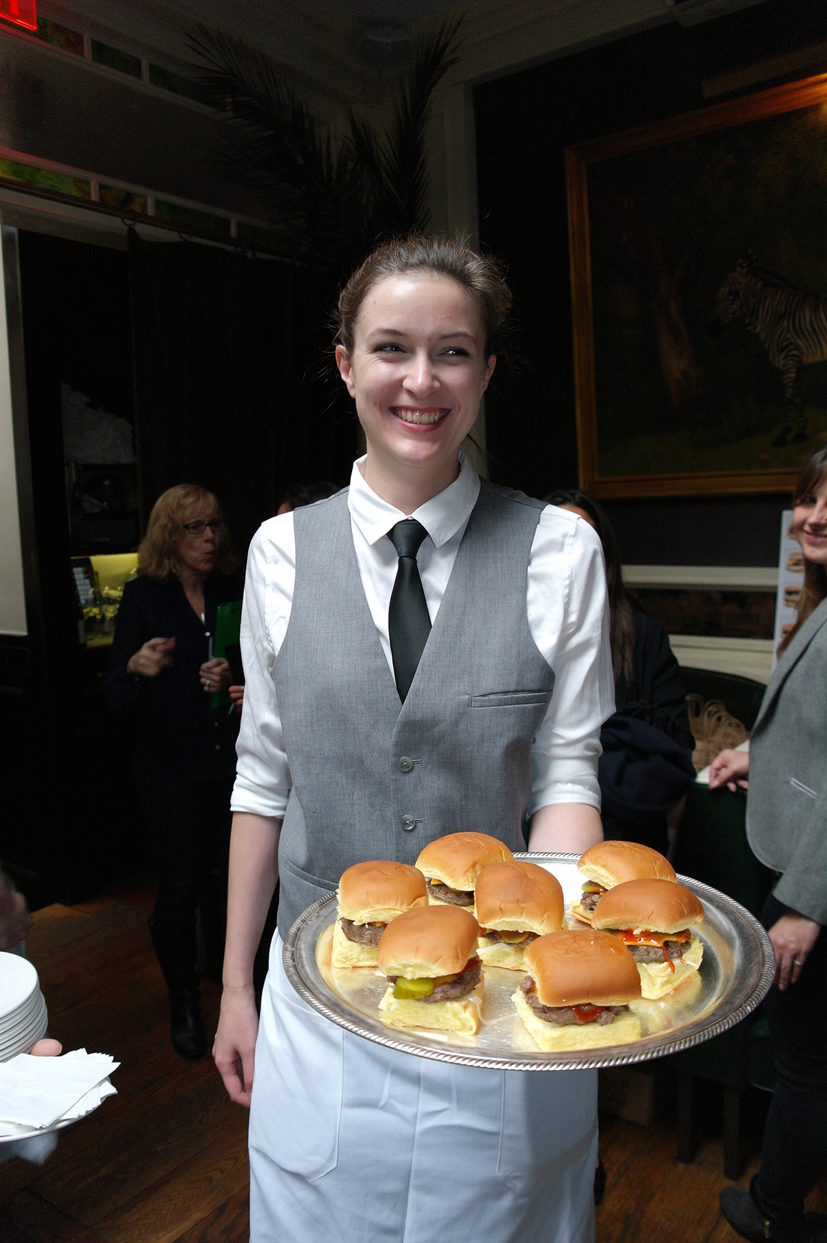 Food is served at The World is Your Burger's book launch