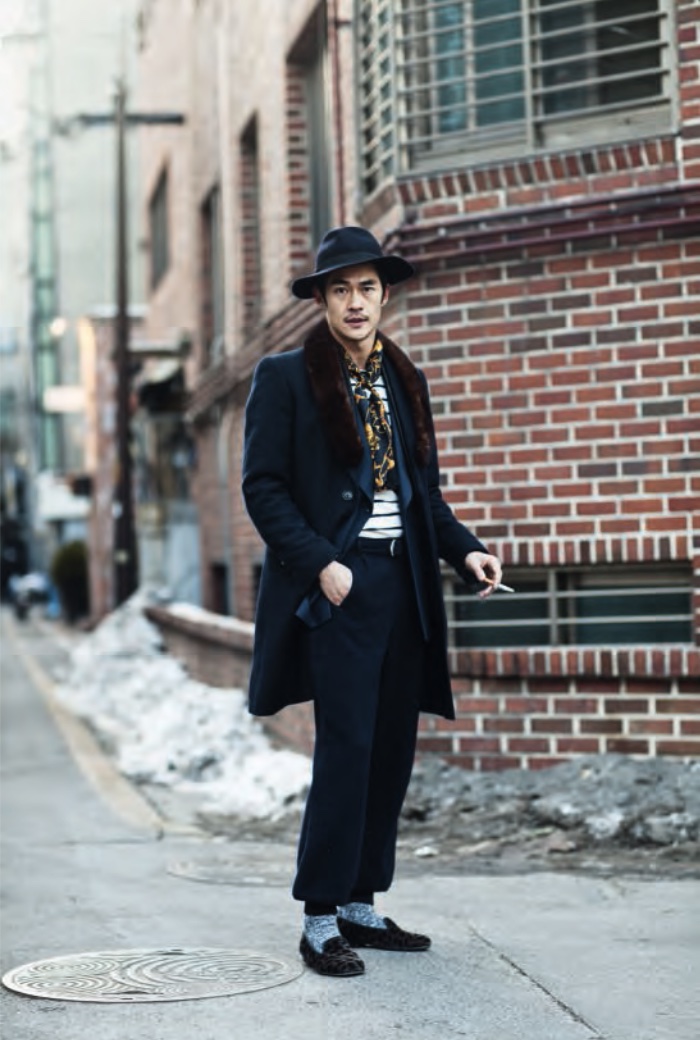 Man photographed for The Sartorialist in Seoul, South Korea. Photograph Scott Schuman