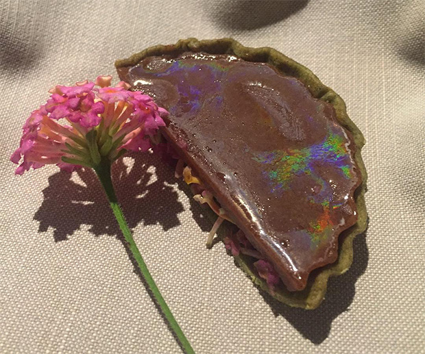 Scallop tart. Image courtesy of Nadine Levy Redzepi's Instagram
