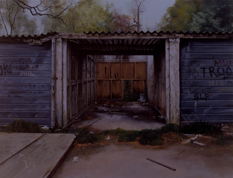 George Shaw, <em>Scenes from The Passion: The Middle of the Week<em> (2002) Humbrol enamel on board