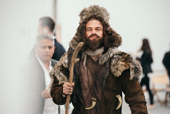 A Leonardo DiCaprio impersonator at last year's Frieze New York, as commissioned by artist Dora Budor. Image courtesy of the fair