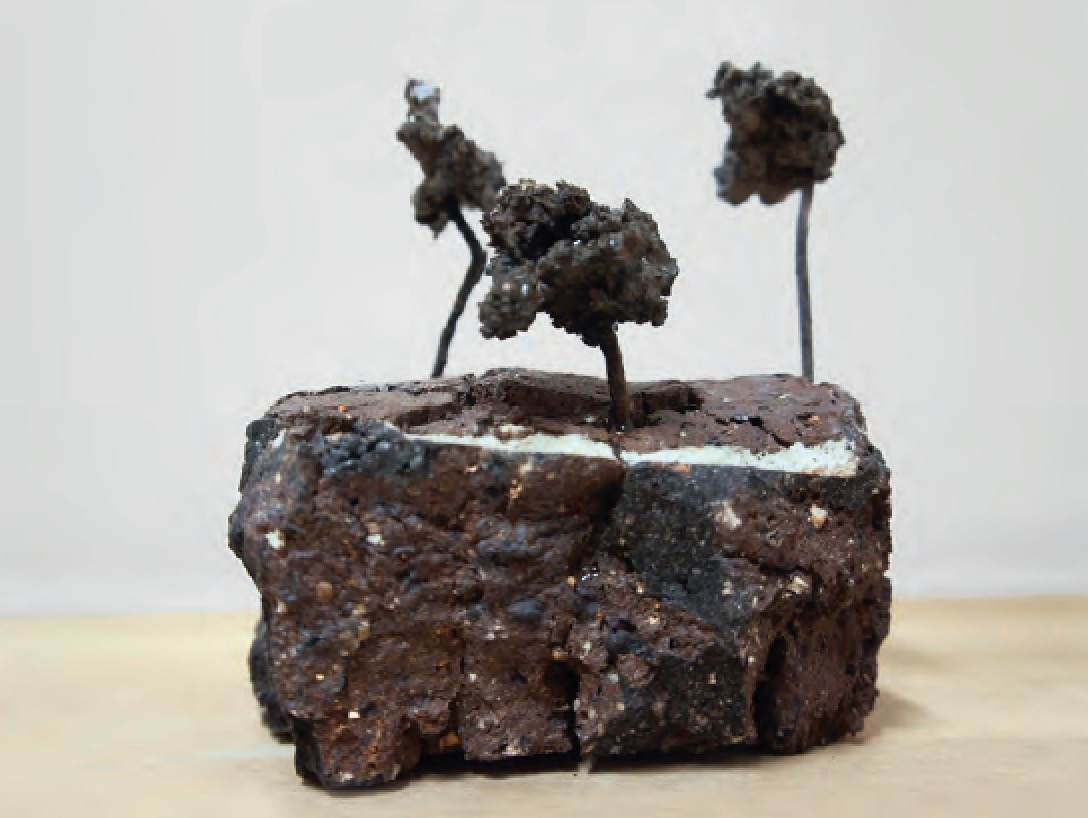 Landscape Studies 9, 2013 Kiln bricks and molten metal -  Jason Lim