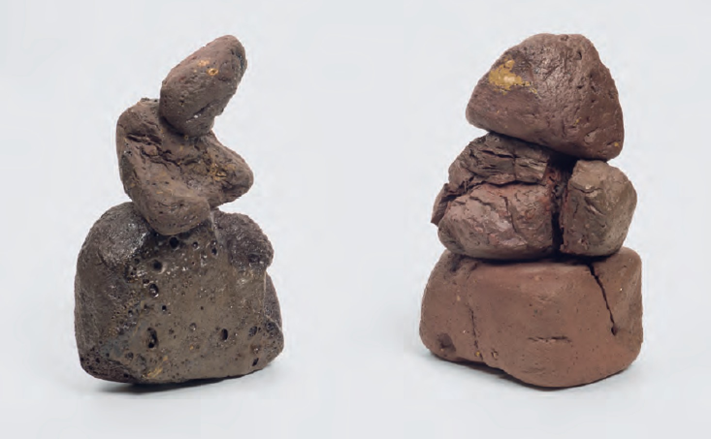 Alcmene and Galanthis, 2015–16 Found brick, copper - Emily Hesse
