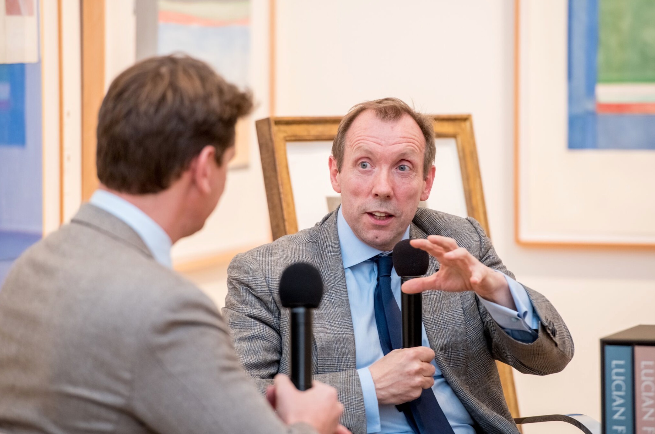 David Dawson speaking with Sotheby’s Michael Macaulay, SVP, Senior International Specialist, Contemporary Art