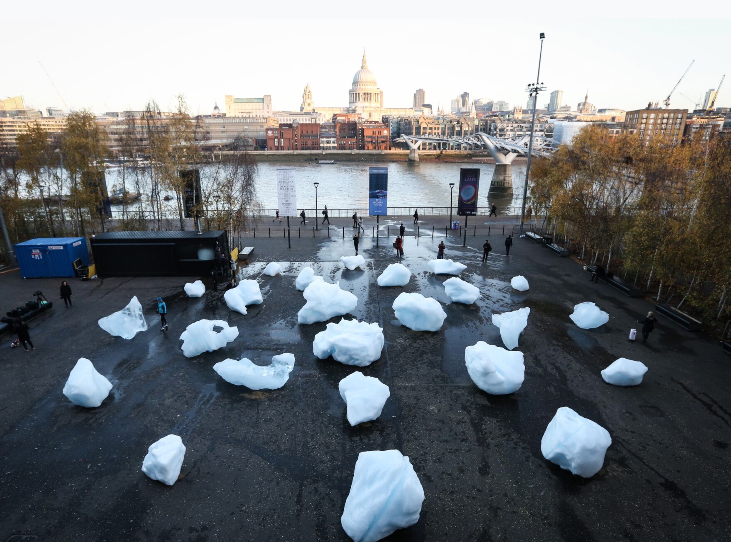 Ice Watch in London. All images courtesy of Studio Olafur Eliasson