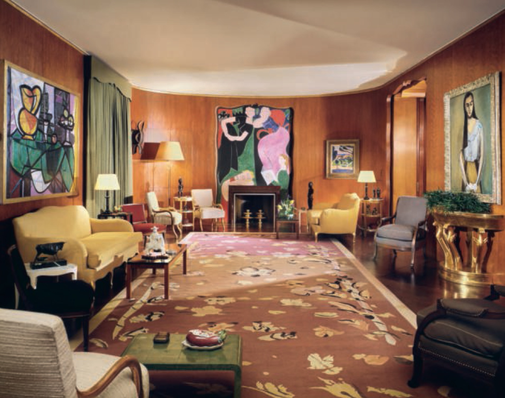 Nelson Rockefeller Apartment New York, USA - Jean-Michel Frank. As featured in Interiors:The Greatest Rooms of the Century