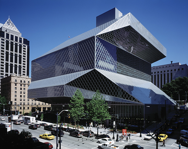 OMA's Seattle Library. Photo courtesy OMA