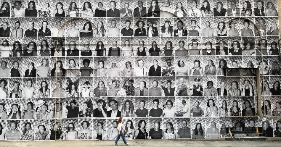 JR's new Inside Out installation at the Hudson Theatre in New York