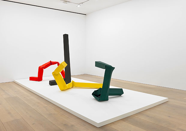 Installation view from the 2015 solo exhibition The Plastic Unit at David Zwirner, London   Self Talk, 2015 - Carol Bove