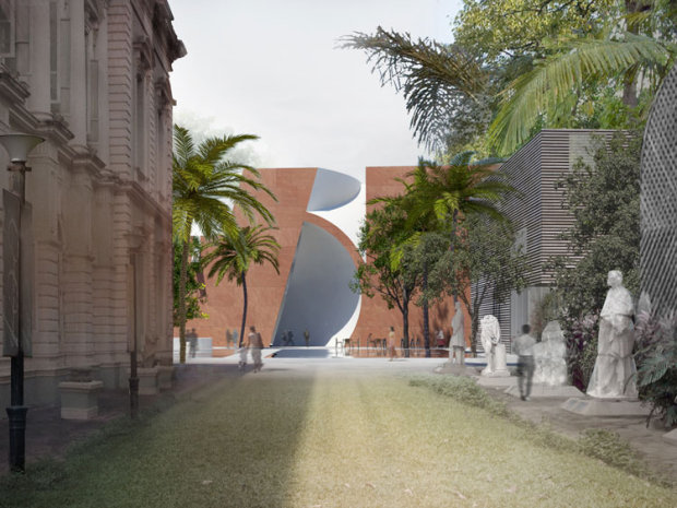 Mumbai City Museum North Wing by Steven Holl Architects. Image courtesy of Stevenholl.com