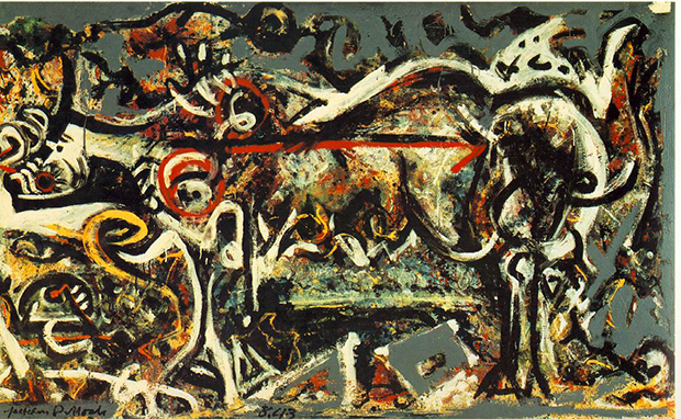 The She-Wolf (1943) by Jackson Pollock