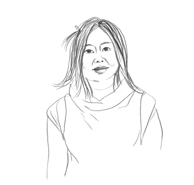 Shirley Tse, as drawn by Phaidon's Creative Director Julia Hasting for AKADAMIE X