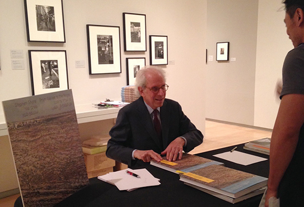 Stephen Shore signing books after the talk last week