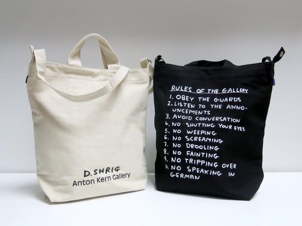 David Shrigley's Rules of the Gallery bag