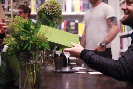 René Redzepi signing copies of A Work In Progress