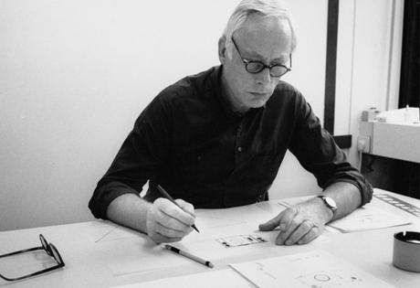 Dieter Rams at work in his studio in Kronberg near Frankfurt, Germany