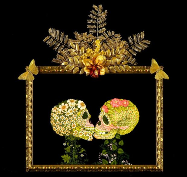 Tino Rodriguez, Eternal Lovers, 2010. Oil on wood. Private collection.