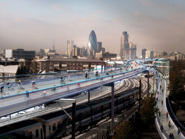 Renderings of the SkyCycle scheme