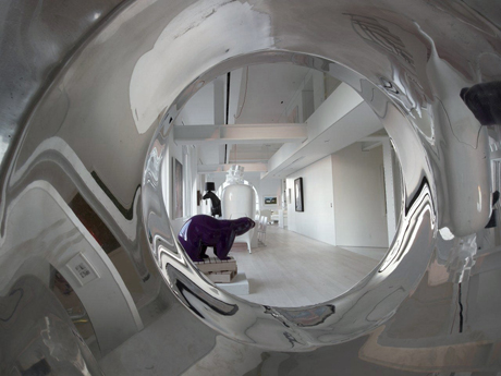 The SkyHouse's slide's exit
