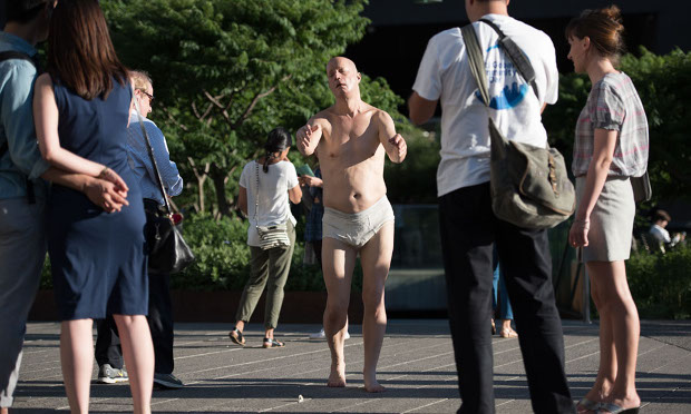 Sleepwalker by Tony Matelli. Photo by Timothy Schenck. Image courtesy of the High Line