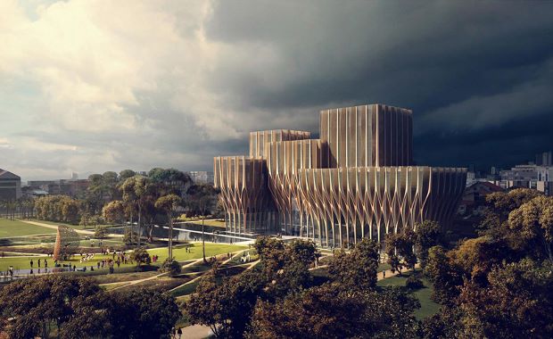 The Sleuk Rith Institute by Zaha Hadid Architects