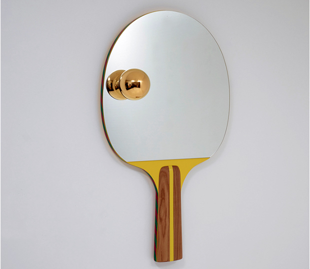 Small racket mirror from Game on by Jaime Hayón. Photo by Petter Hepplewhite 