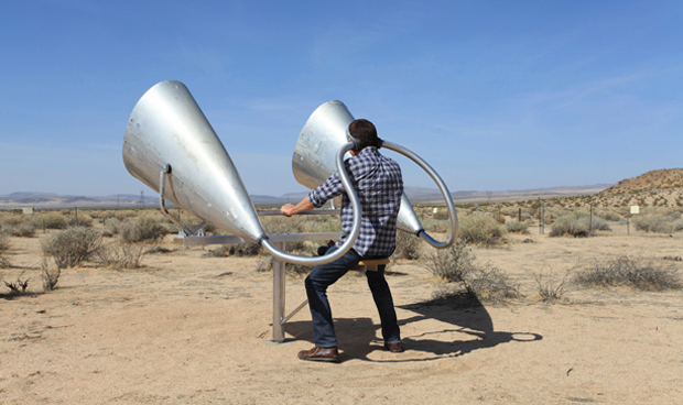 Waiting for the sonic boom at CLUI’s Desert Research Station - Smout Allen