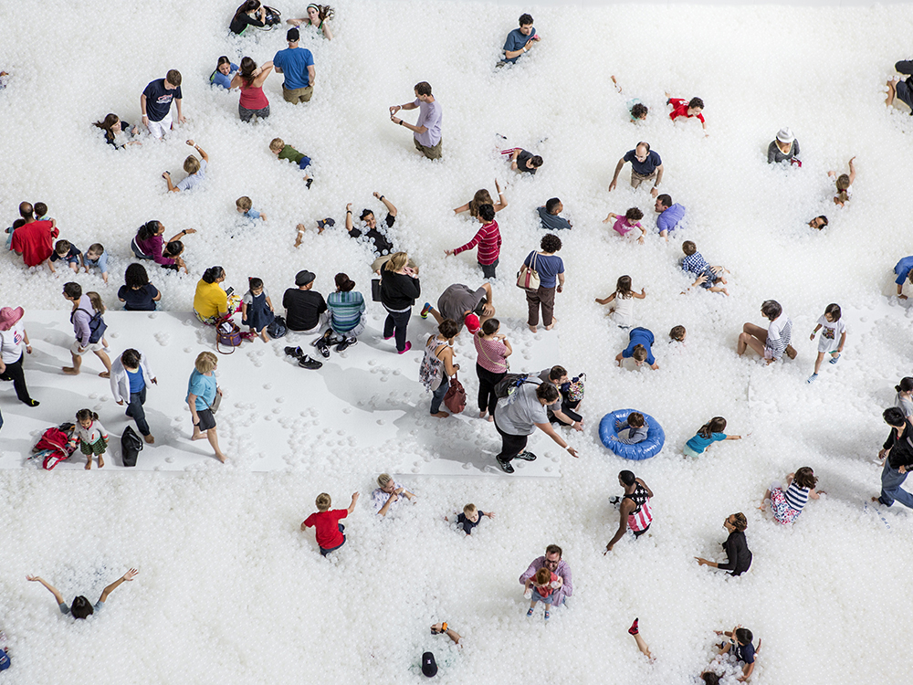The Beach by Snarkitecture in Washington DC, 2015. Photo by Noah Kalina. Image courtesy of Snarkitecture