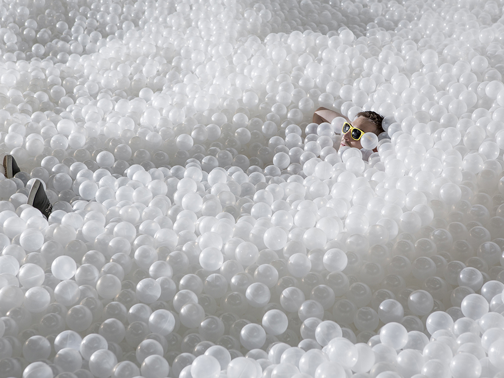 The Beach by Snarkitecture in Washington DC, 2015. Photo by Noah Kalina. Image courtesy of Snarkitecture