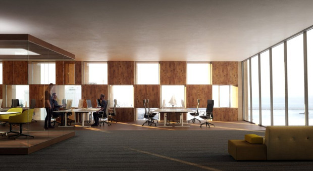 Snøhetta's design for Banque Libano-Française's Beirut headquarters. Image courtesy of Snøhetta