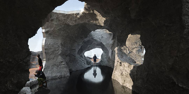 Rendering for Ilulissat Icefjord Park, Greenland, by Olafur Eliasson's Studio Other Spaces. Image courtesy of studiootherspaces.net