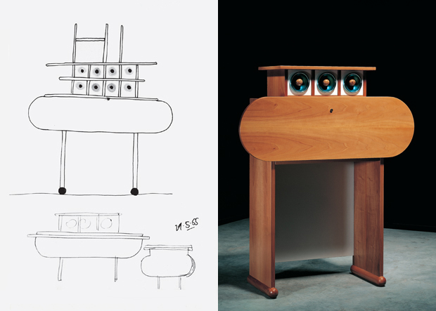 Study of furniture for Poltronova/ Centro Fly Casa, 1965 (right) Barbarella for Poltronova, 1965