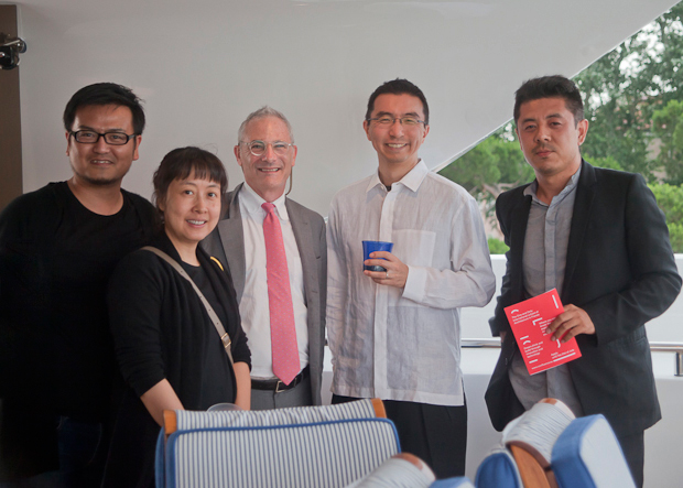 Sou Fujimoto and MAD architects with Cincinnati Art Museum Director Aaron Betsky