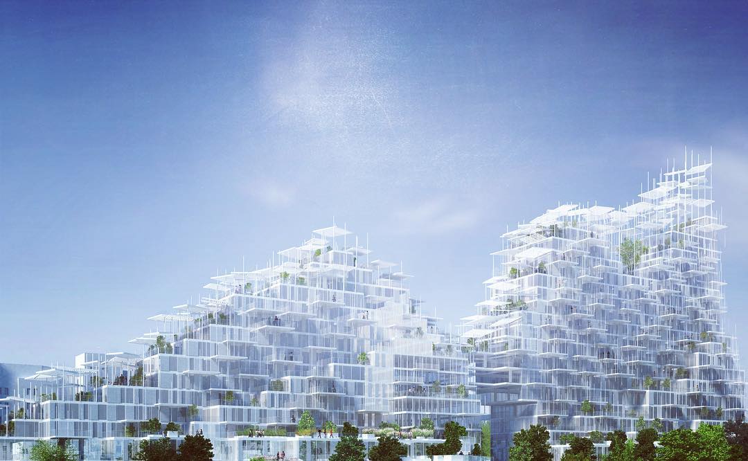 Sou Fujimoto Architects + Nicolas Laisné and Dimitri Roussel's Vertical Village. Renderings courtesy of Sou Fujimoto's Instagram