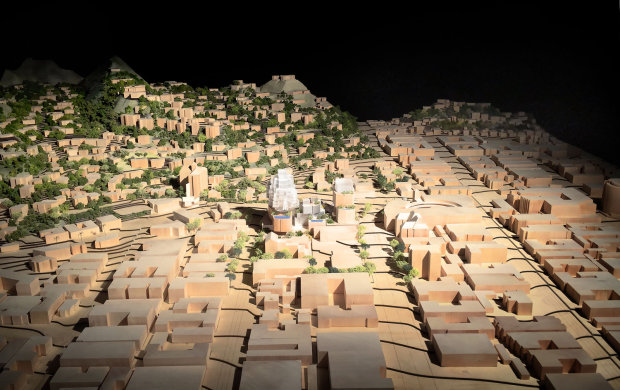 Frank Gehry's models for 8150 Sunset Boulevard
