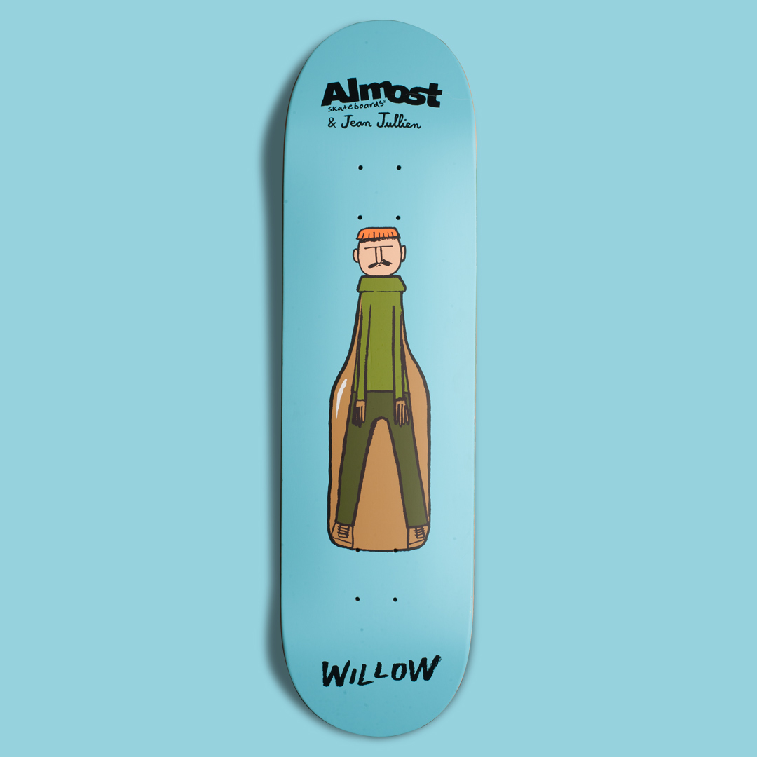 One of Jean Jullien's Almost skateboard decks