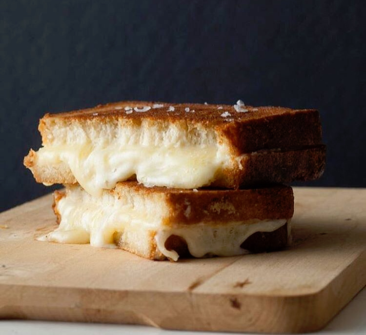 Jeremy Fox's grilled cheese sandwich. Photograph by Rick Poon