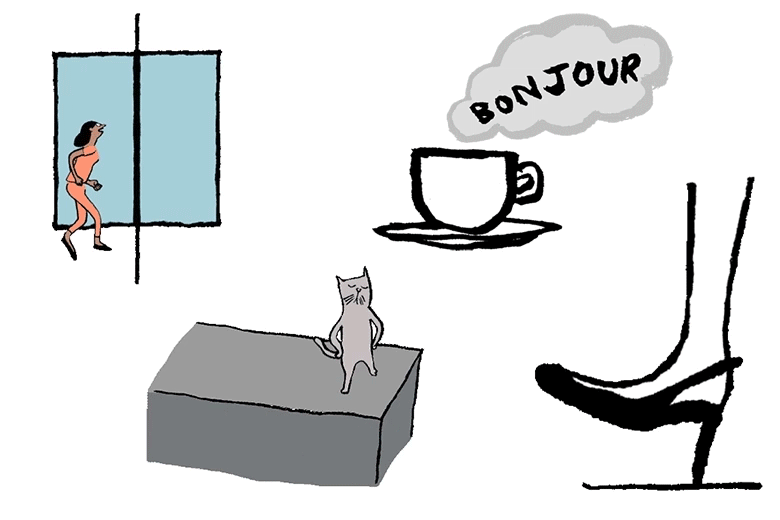 Some of Jean Jullien's iMessage stickers for Vogue