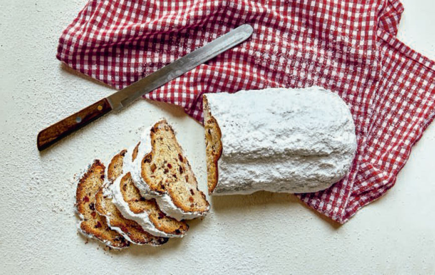 Dresden-style Christmas stollen from The German Cookbook