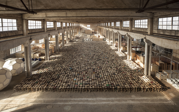 Stools (2014) by Ai Weiwei, courtesy of Martin-Gropius-Bau, Berlin