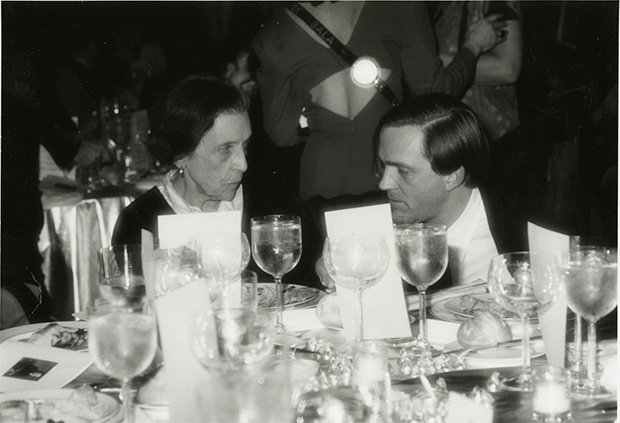 Robert Storr with Louise Bourgeois, c. 1985. Image courtesy of Robert Storr