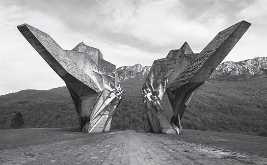 Battle of Sutjeska Memorial, Sutjeska National Park, Bosnia and Herzegovina, 1917 by Miodrag Živković, as reproduced in Atlas of Brutalist Architecture