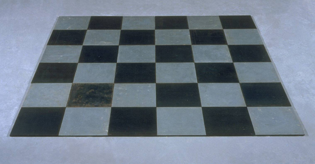 Carl Andre appears at David Bowie show