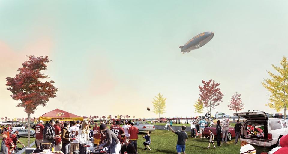 BIG's renderings for the Redskins' new stadium. Images courtesy of redskins.com
