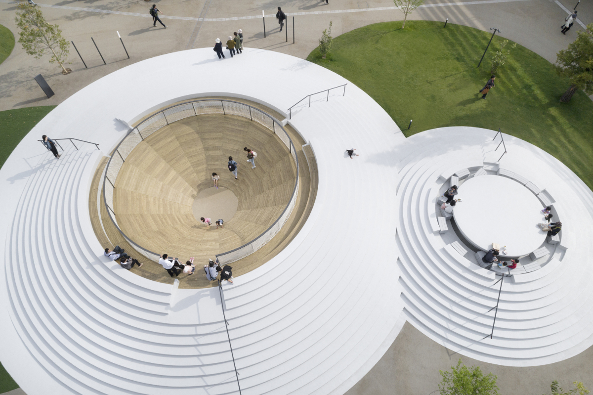 Tenri Station Plaza CoFuFun by Nendo. Photo by Takumi Ota. All images courtesy of Nendo.