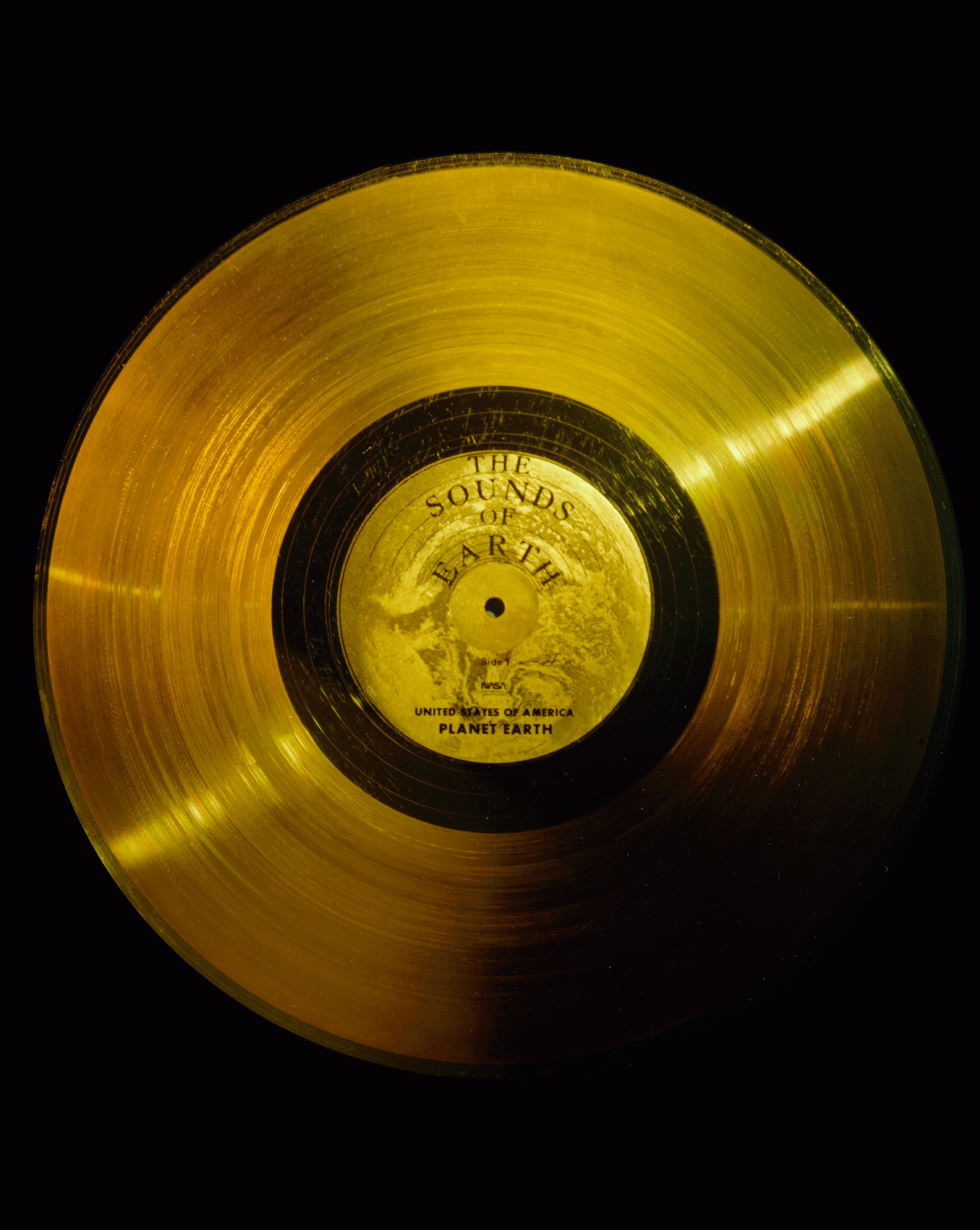 The Voyager Golden Record. Image courtesy of NASA